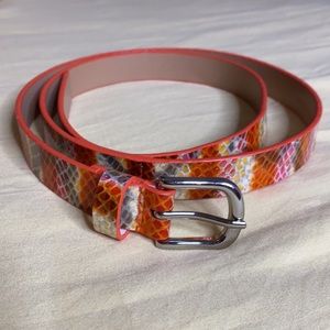 Snake skin belts Genuine leather